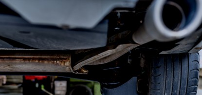 Walker Exhaust System Close-up